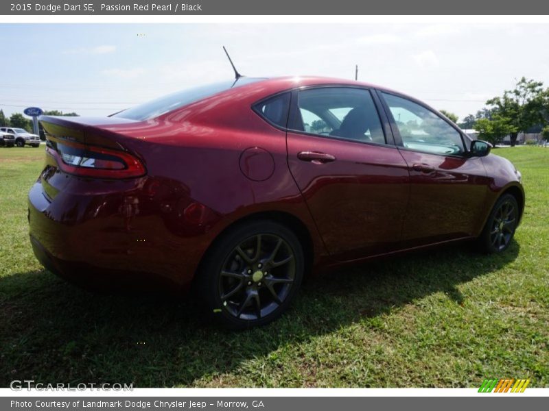 Passion Red Pearl / Black 2015 Dodge Dart SE