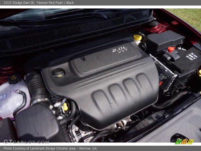 Passion Red Pearl / Black 2015 Dodge Dart SE