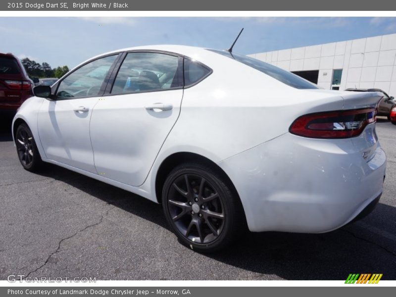 Bright White / Black 2015 Dodge Dart SE