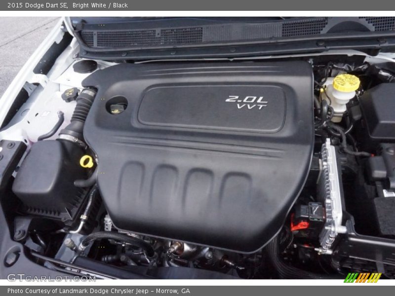 Bright White / Black 2015 Dodge Dart SE