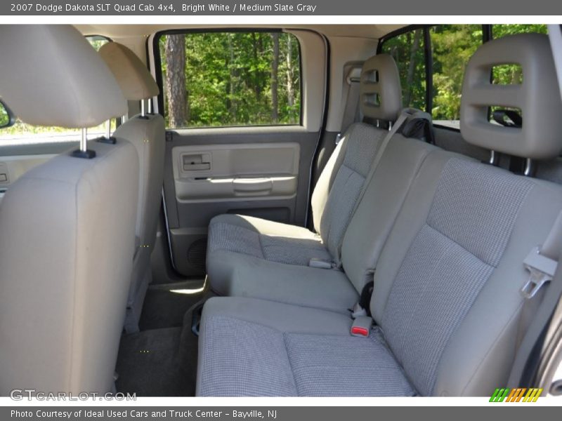 Bright White / Medium Slate Gray 2007 Dodge Dakota SLT Quad Cab 4x4