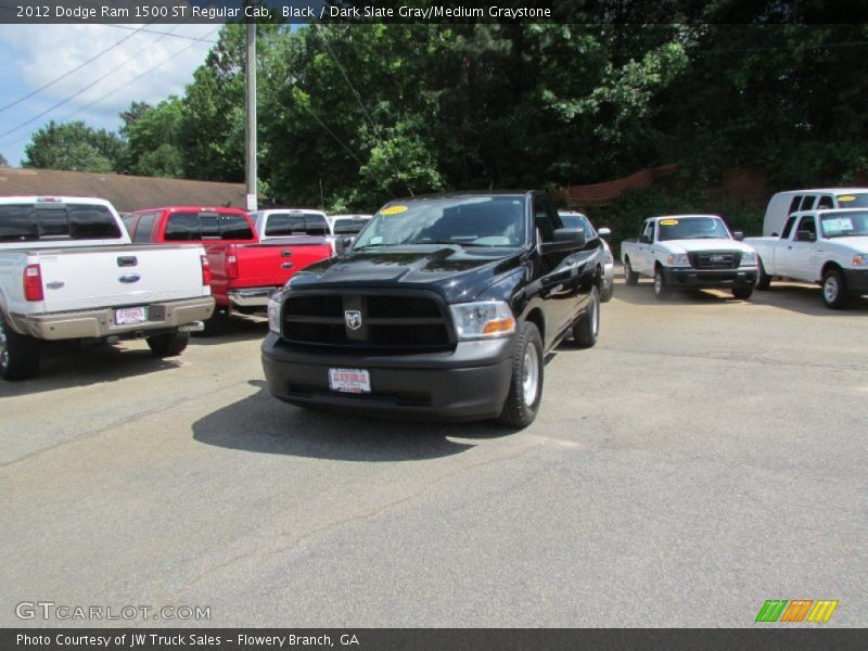 Black / Dark Slate Gray/Medium Graystone 2012 Dodge Ram 1500 ST Regular Cab