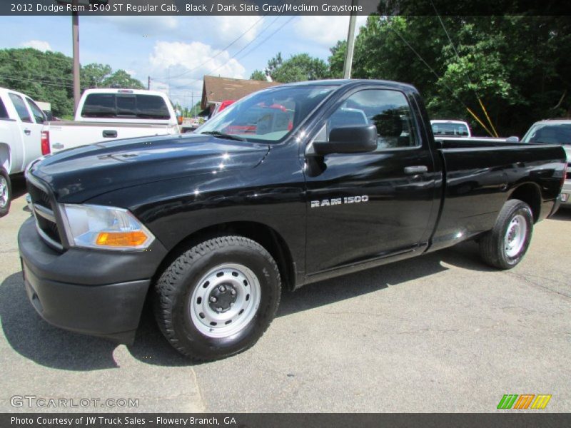 Black / Dark Slate Gray/Medium Graystone 2012 Dodge Ram 1500 ST Regular Cab