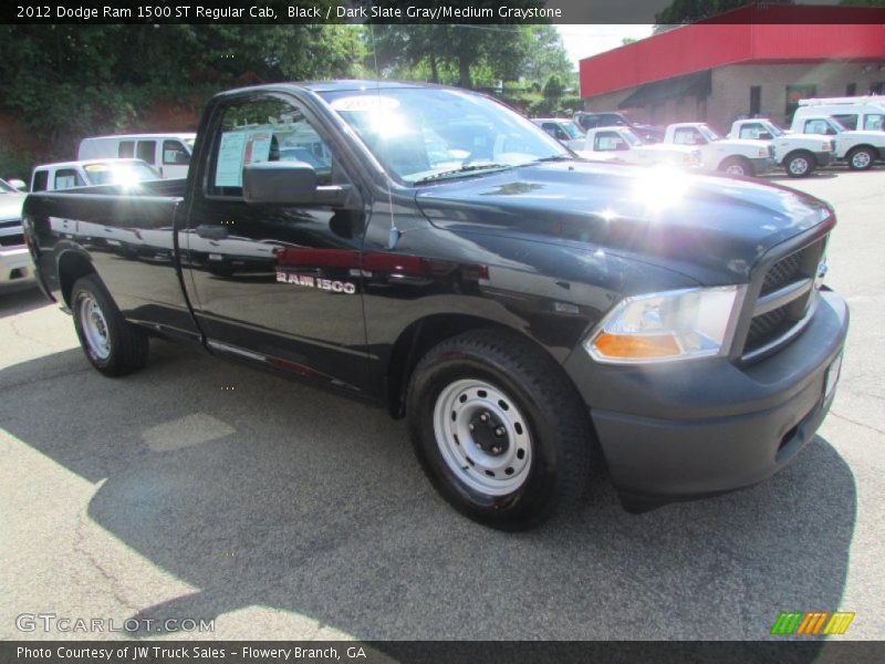 Black / Dark Slate Gray/Medium Graystone 2012 Dodge Ram 1500 ST Regular Cab