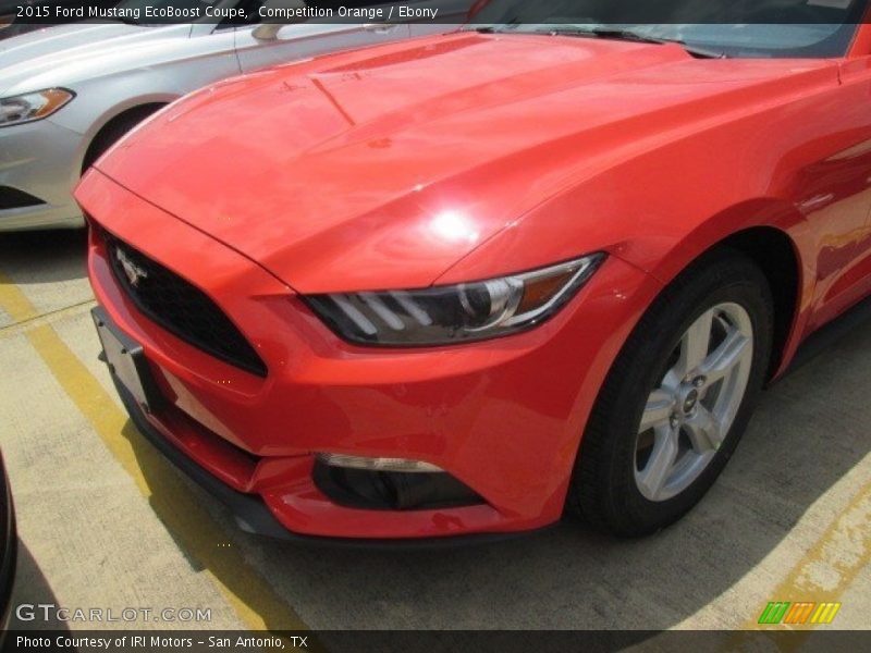Competition Orange / Ebony 2015 Ford Mustang EcoBoost Coupe