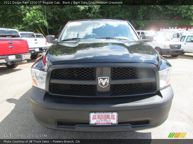 Black / Dark Slate Gray/Medium Graystone 2012 Dodge Ram 1500 ST Regular Cab