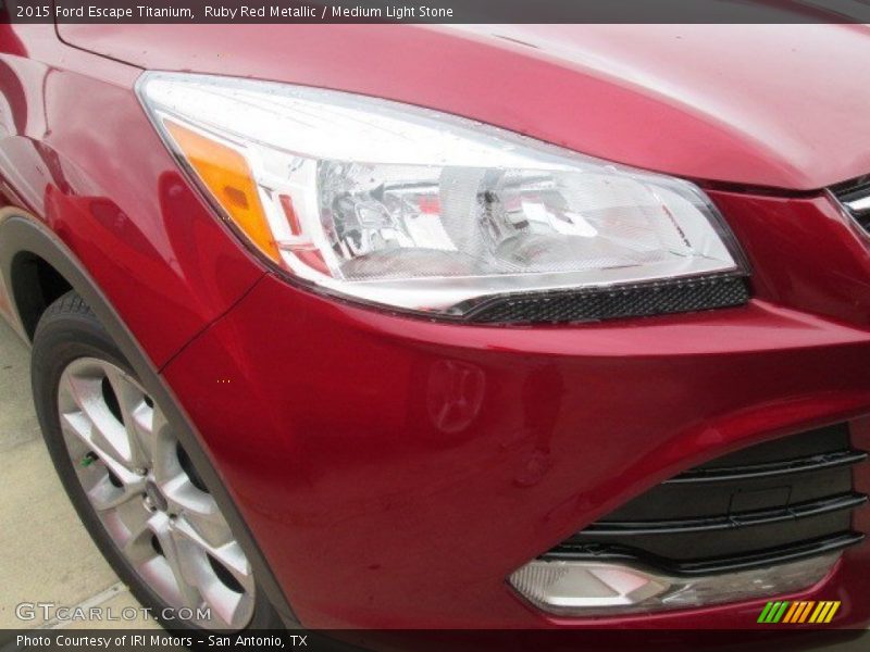 Ruby Red Metallic / Medium Light Stone 2015 Ford Escape Titanium