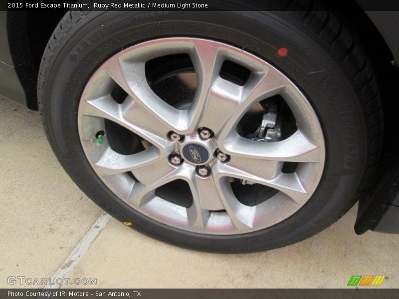 Ruby Red Metallic / Medium Light Stone 2015 Ford Escape Titanium