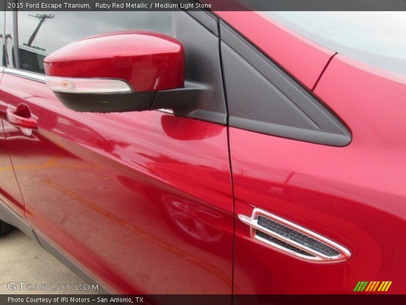 Ruby Red Metallic / Medium Light Stone 2015 Ford Escape Titanium