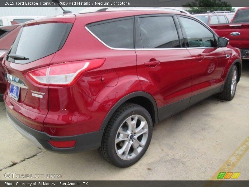 Ruby Red Metallic / Medium Light Stone 2015 Ford Escape Titanium