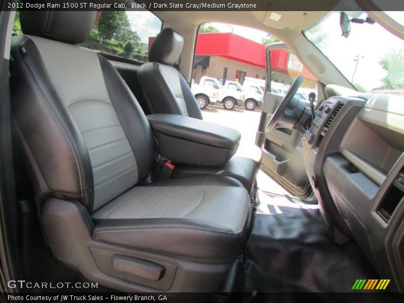 Black / Dark Slate Gray/Medium Graystone 2012 Dodge Ram 1500 ST Regular Cab