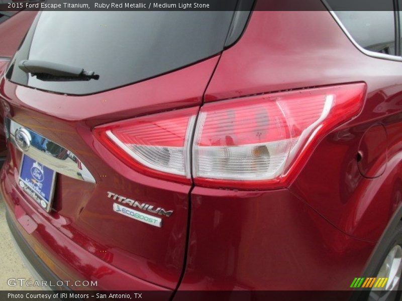 Ruby Red Metallic / Medium Light Stone 2015 Ford Escape Titanium