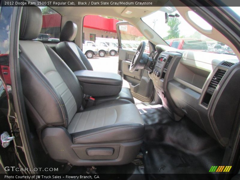 Black / Dark Slate Gray/Medium Graystone 2012 Dodge Ram 1500 ST Regular Cab