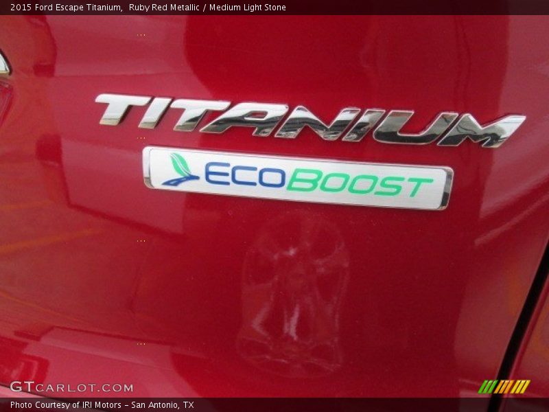 Ruby Red Metallic / Medium Light Stone 2015 Ford Escape Titanium