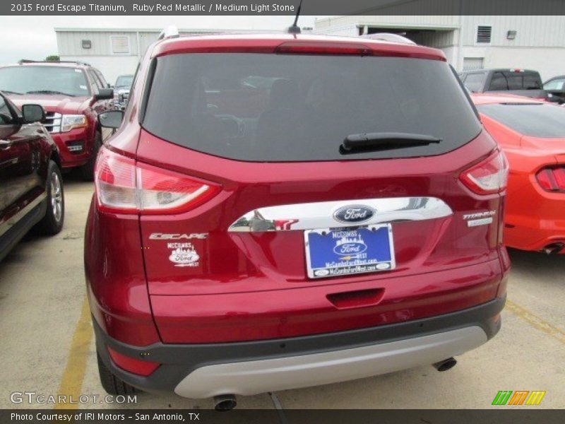 Ruby Red Metallic / Medium Light Stone 2015 Ford Escape Titanium