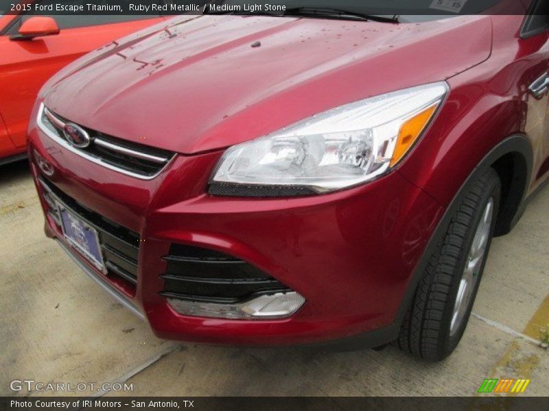 Ruby Red Metallic / Medium Light Stone 2015 Ford Escape Titanium