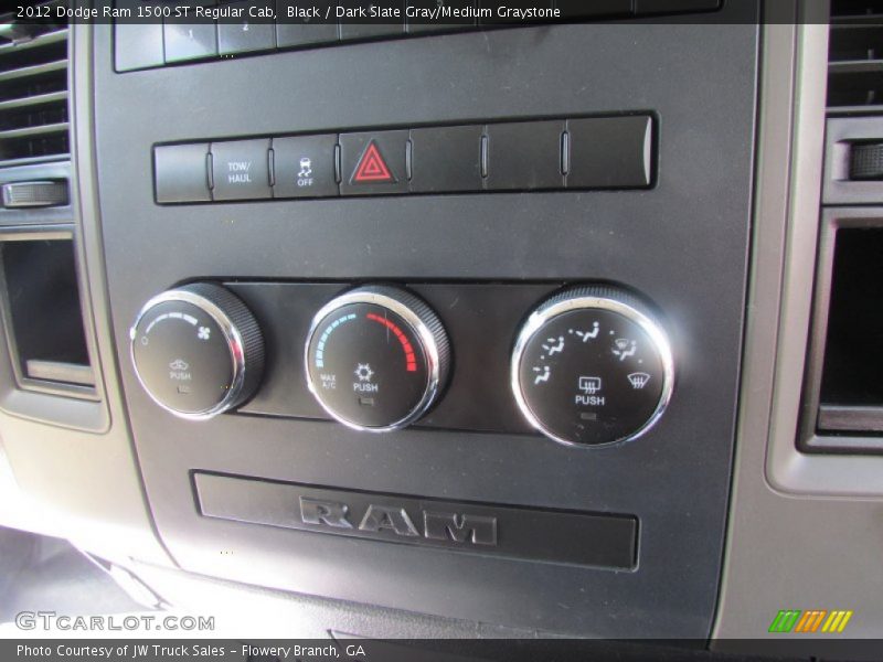 Black / Dark Slate Gray/Medium Graystone 2012 Dodge Ram 1500 ST Regular Cab