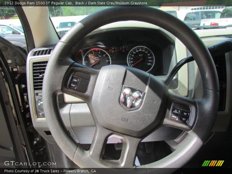 Black / Dark Slate Gray/Medium Graystone 2012 Dodge Ram 1500 ST Regular Cab