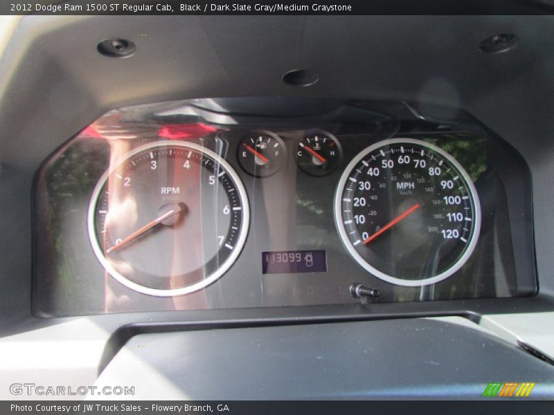 Black / Dark Slate Gray/Medium Graystone 2012 Dodge Ram 1500 ST Regular Cab