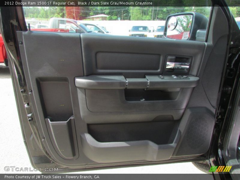 Black / Dark Slate Gray/Medium Graystone 2012 Dodge Ram 1500 ST Regular Cab