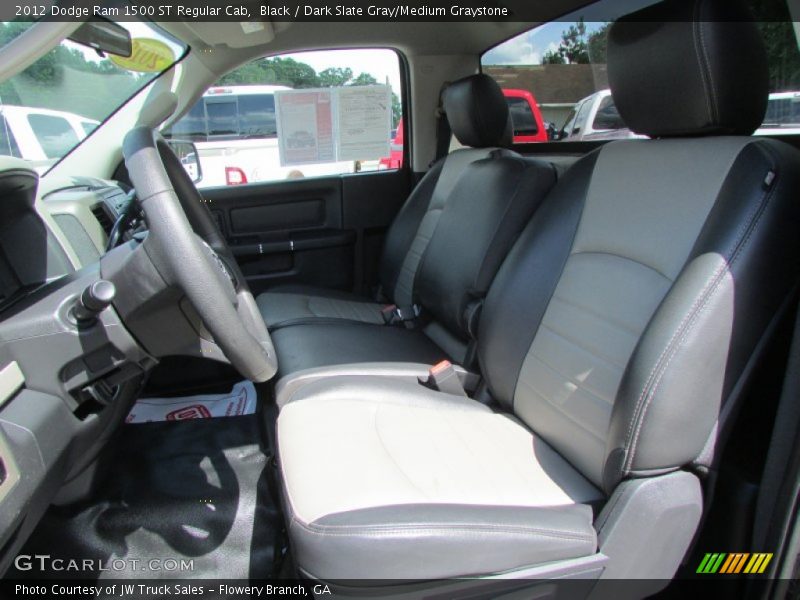 Black / Dark Slate Gray/Medium Graystone 2012 Dodge Ram 1500 ST Regular Cab