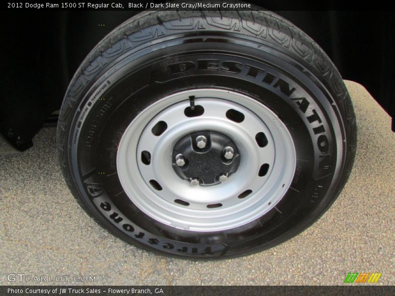 Black / Dark Slate Gray/Medium Graystone 2012 Dodge Ram 1500 ST Regular Cab