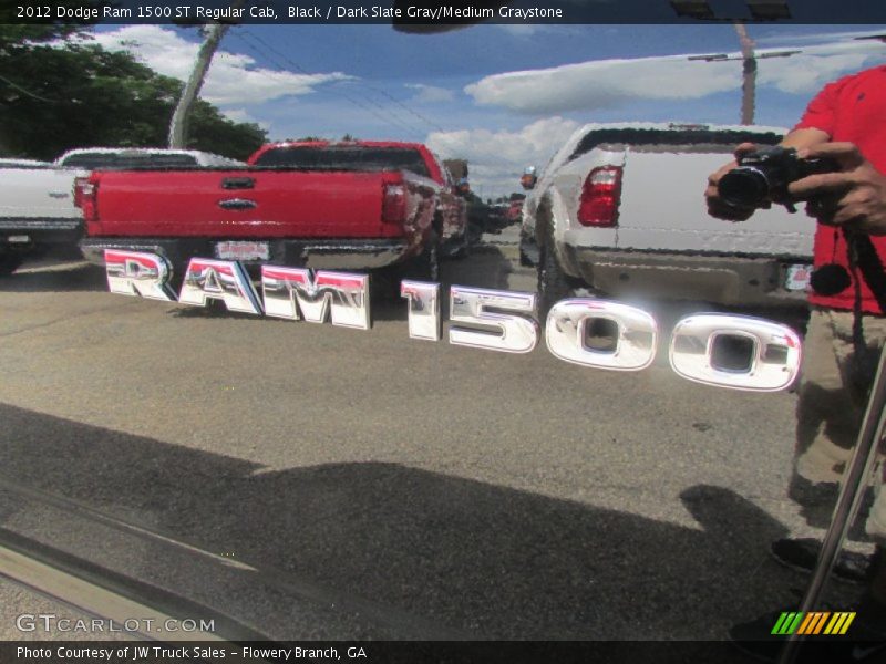 Black / Dark Slate Gray/Medium Graystone 2012 Dodge Ram 1500 ST Regular Cab