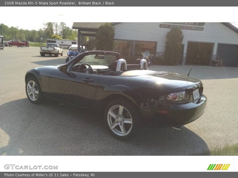 Brilliant Black / Black 2008 Mazda MX-5 Miata Sport Roadster