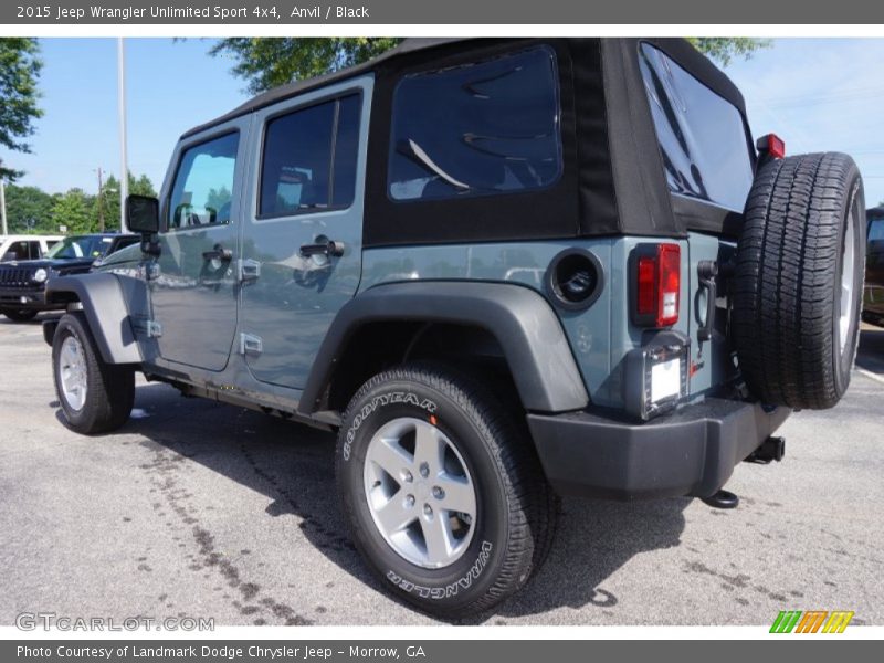 Anvil / Black 2015 Jeep Wrangler Unlimited Sport 4x4