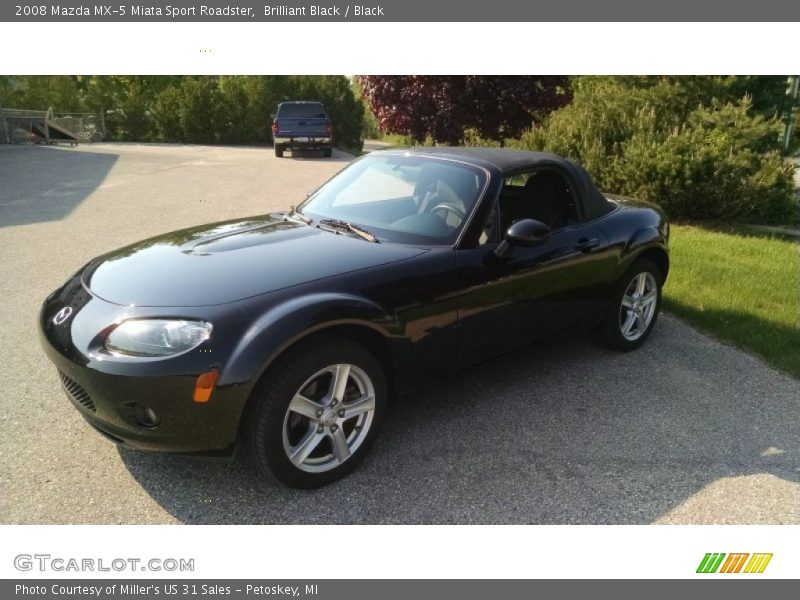 Brilliant Black / Black 2008 Mazda MX-5 Miata Sport Roadster