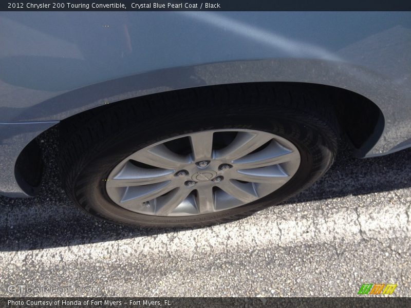 Crystal Blue Pearl Coat / Black 2012 Chrysler 200 Touring Convertible