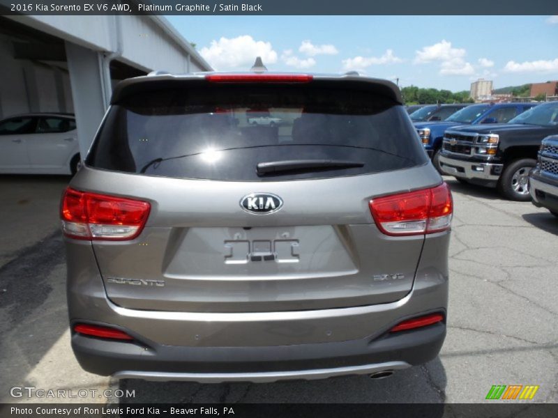 Platinum Graphite / Satin Black 2016 Kia Sorento EX V6 AWD