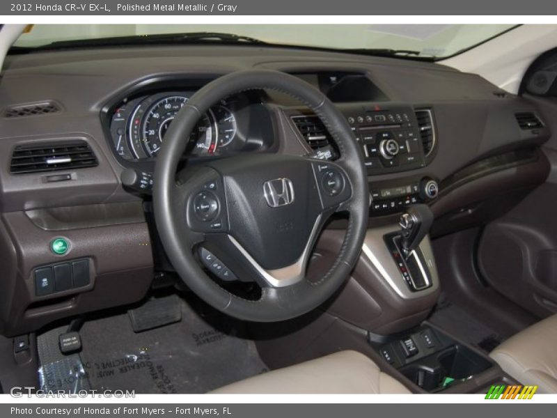 Polished Metal Metallic / Gray 2012 Honda CR-V EX-L