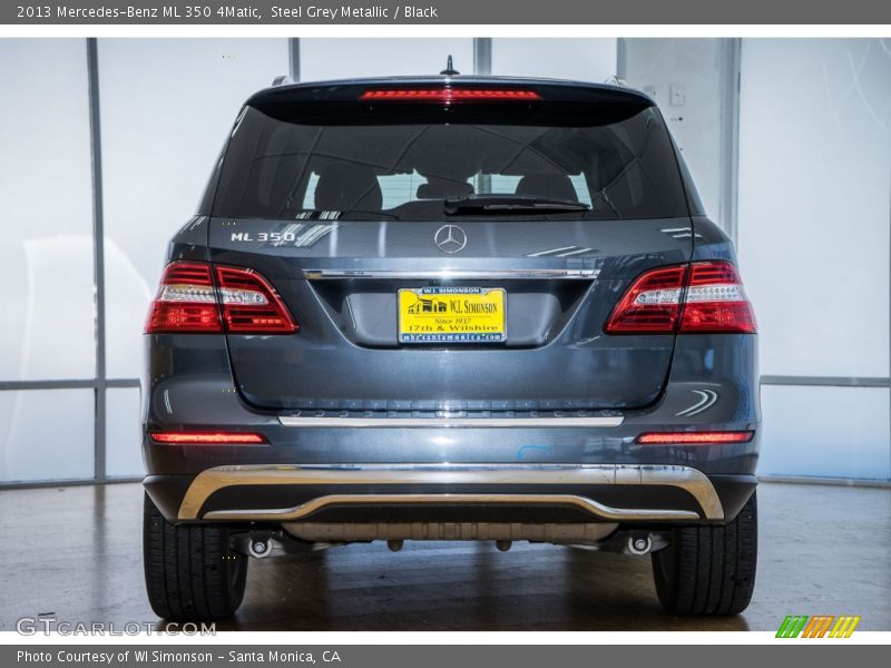 Steel Grey Metallic / Black 2013 Mercedes-Benz ML 350 4Matic