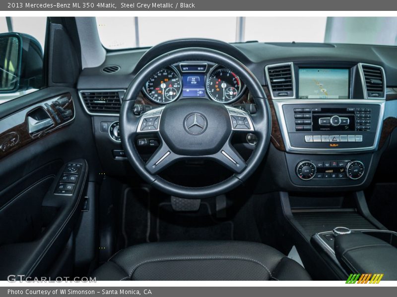 Steel Grey Metallic / Black 2013 Mercedes-Benz ML 350 4Matic