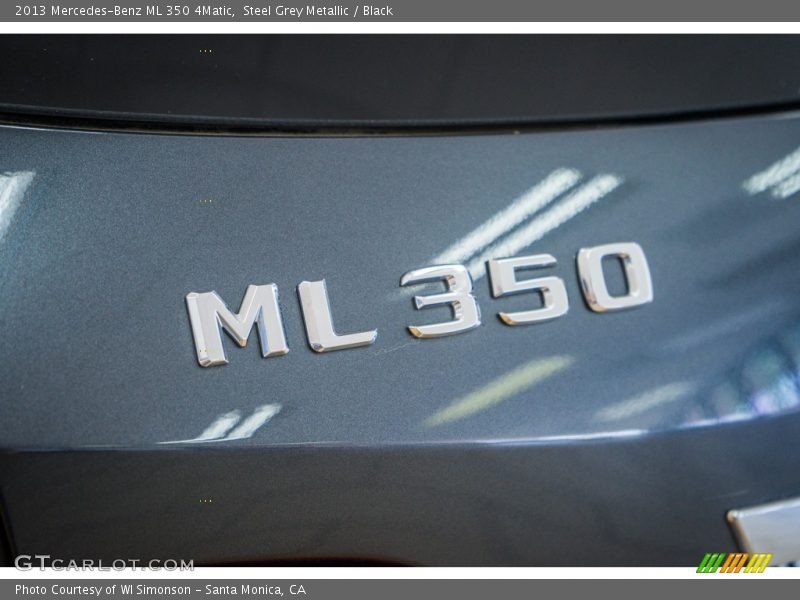 Steel Grey Metallic / Black 2013 Mercedes-Benz ML 350 4Matic