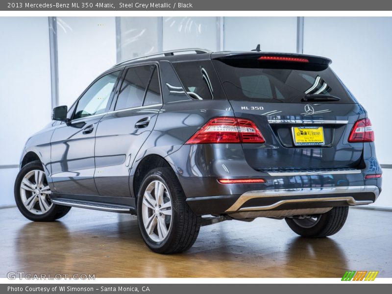 Steel Grey Metallic / Black 2013 Mercedes-Benz ML 350 4Matic