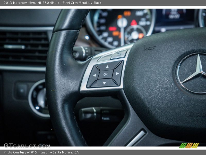 Steel Grey Metallic / Black 2013 Mercedes-Benz ML 350 4Matic