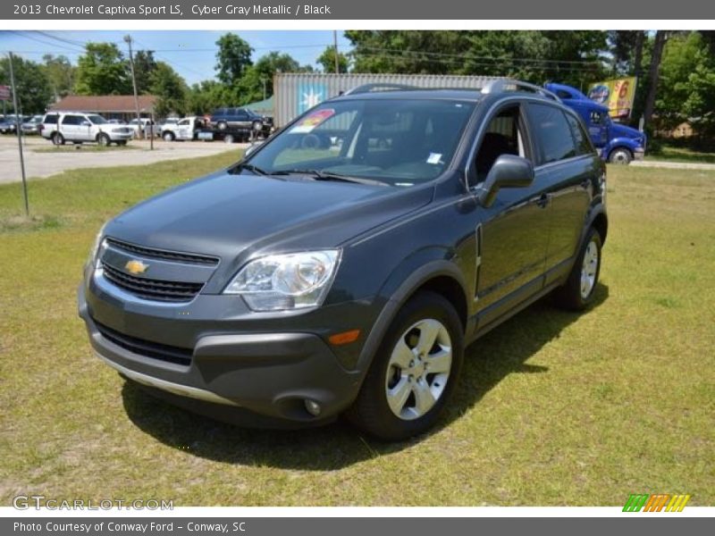 Cyber Gray Metallic / Black 2013 Chevrolet Captiva Sport LS