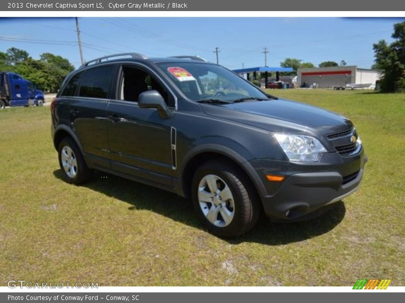 Cyber Gray Metallic / Black 2013 Chevrolet Captiva Sport LS