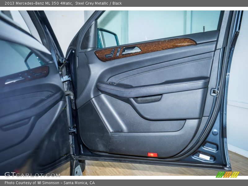 Steel Grey Metallic / Black 2013 Mercedes-Benz ML 350 4Matic