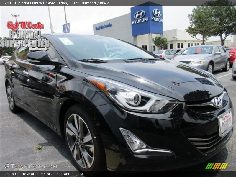 Black Diamond / Black 2015 Hyundai Elantra Limited Sedan