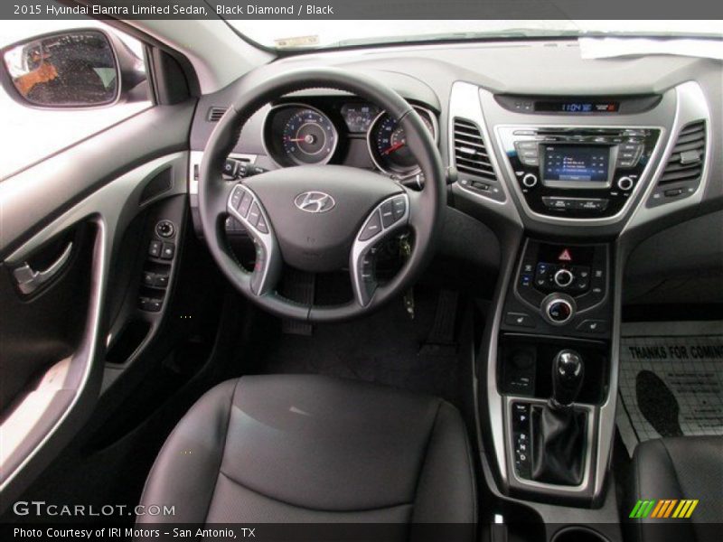 Black Diamond / Black 2015 Hyundai Elantra Limited Sedan