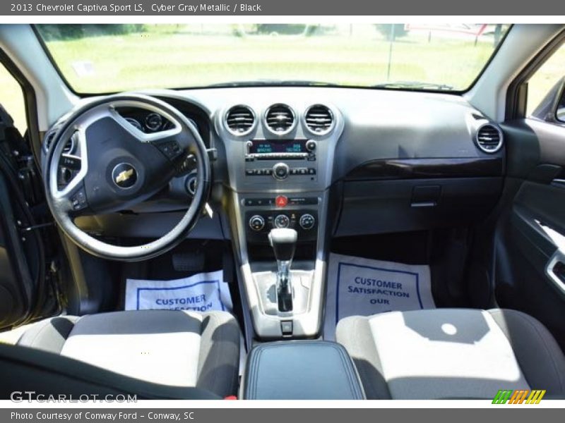 Cyber Gray Metallic / Black 2013 Chevrolet Captiva Sport LS