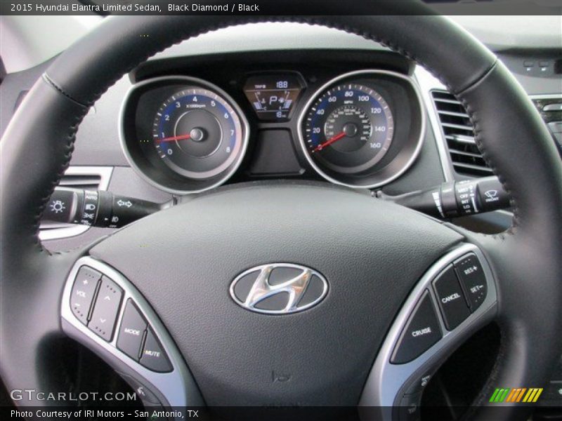 Black Diamond / Black 2015 Hyundai Elantra Limited Sedan