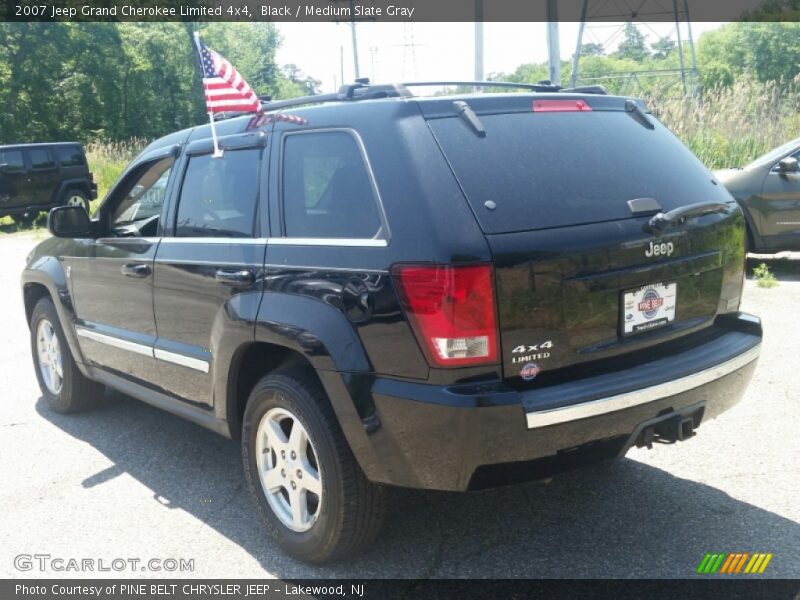 Black / Medium Slate Gray 2007 Jeep Grand Cherokee Limited 4x4