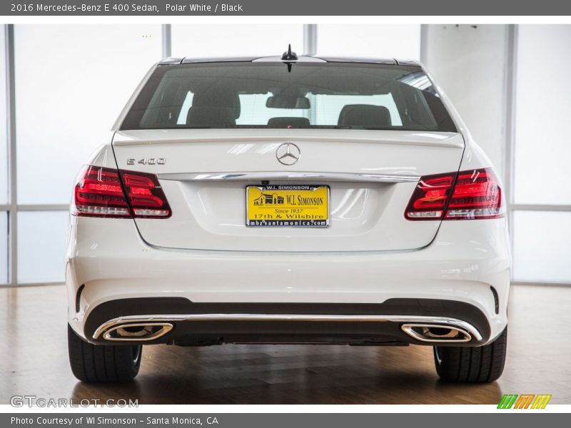 Polar White / Black 2016 Mercedes-Benz E 400 Sedan