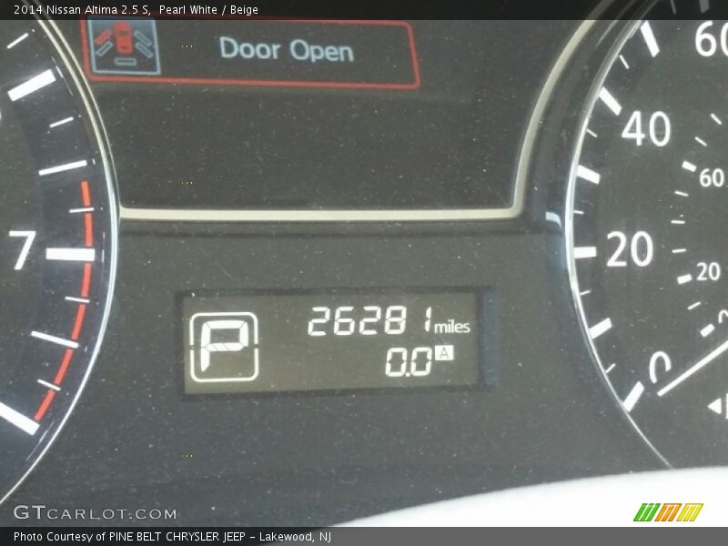 Pearl White / Beige 2014 Nissan Altima 2.5 S
