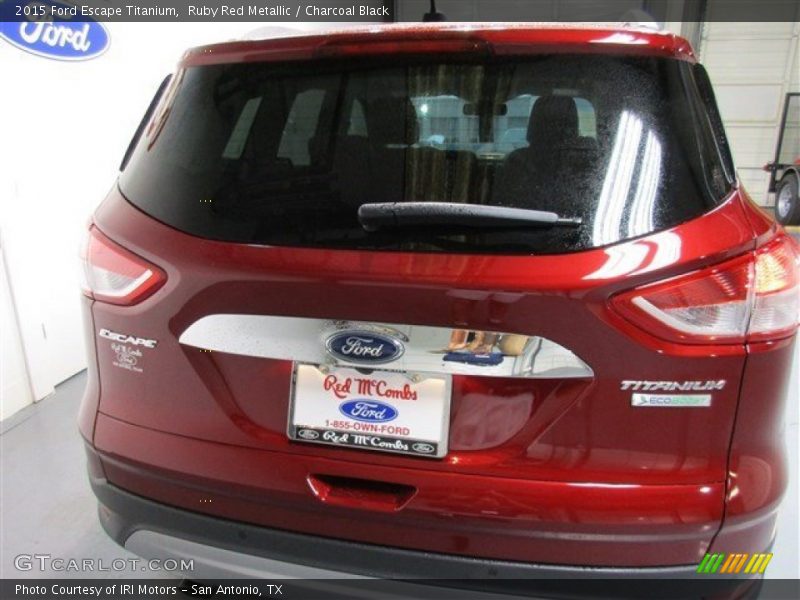 Ruby Red Metallic / Charcoal Black 2015 Ford Escape Titanium