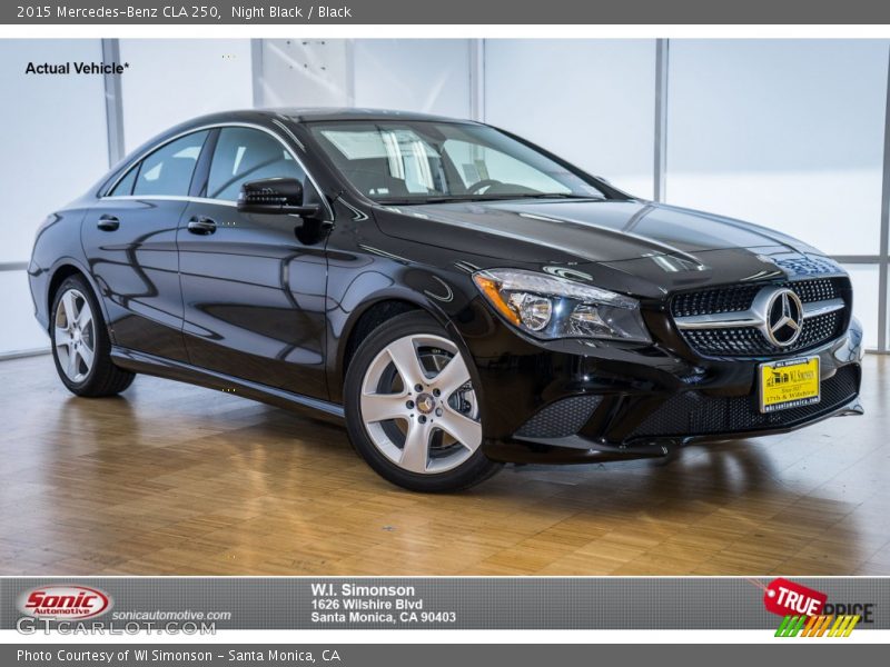 Night Black / Black 2015 Mercedes-Benz CLA 250